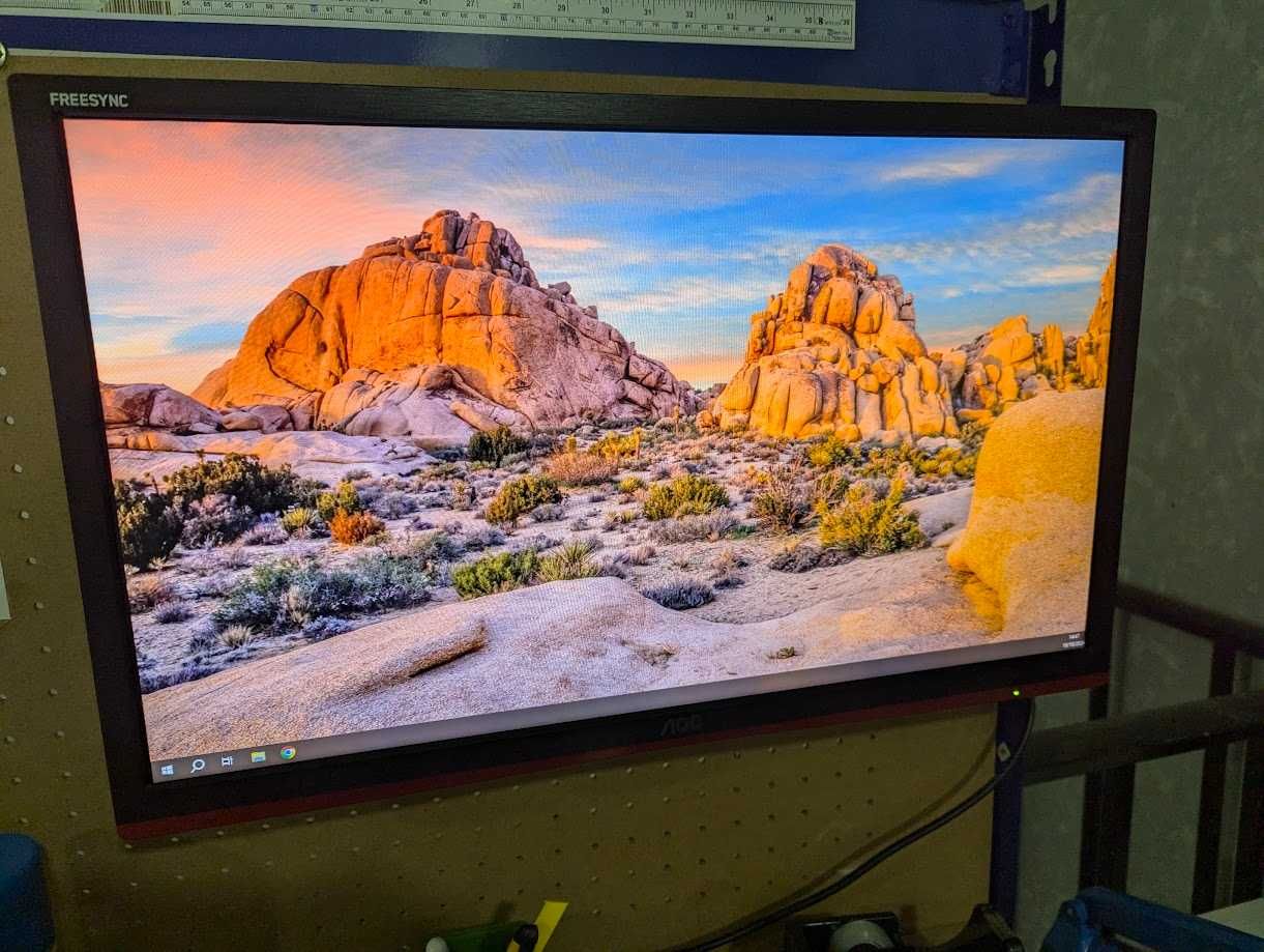 Monitor AOC 24" freesync full hd led com suporte parede