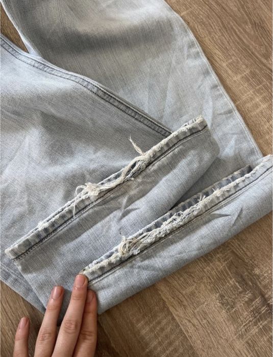 Джинсы низкая талия широкие винтаж клеш bootcut baggy 2000s 90s y2k