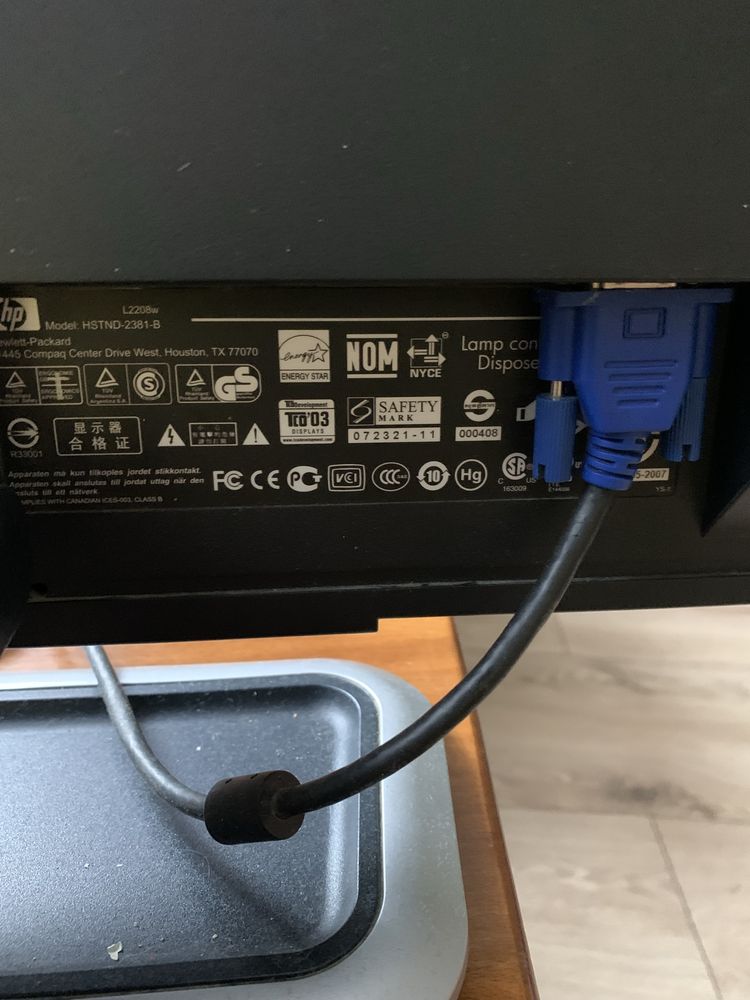 Monitor hp 22”czarny