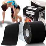 TAŚMA KINEZJOLOGICZNA TAPE taping do kolana twarzy plaster 5M czarne