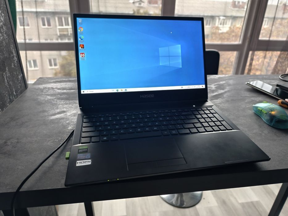 Геймерський ноутбук Hasee i5 10400 1650 ti, 144hz, 16+512gb ssd