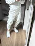 Vintage 90's Nike Heavy Cotton White Track Pants Big Logo