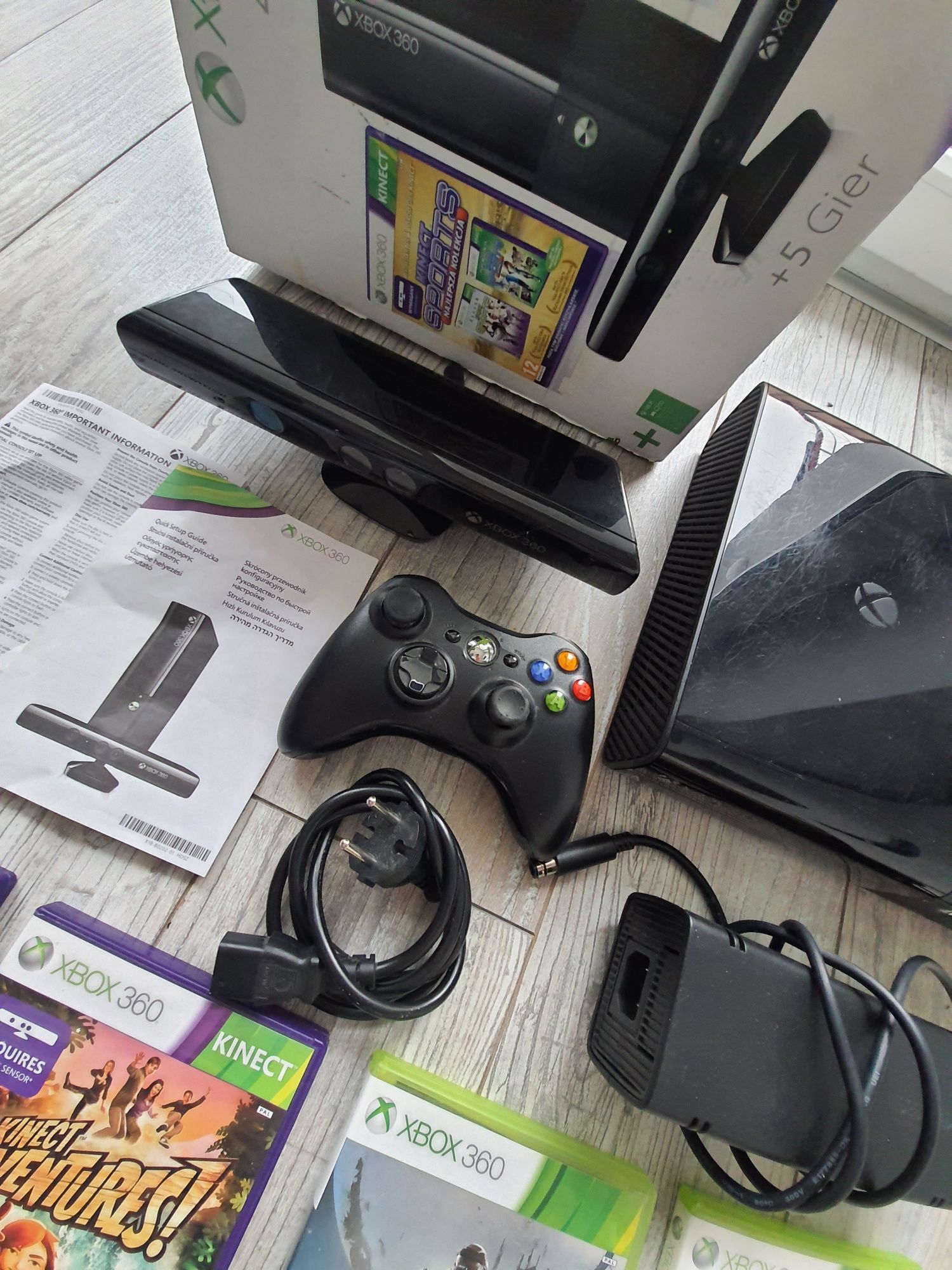 Xbox 360 pad kinekt gry sprzedam