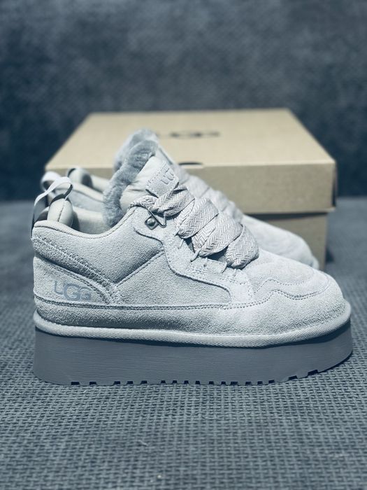 UGG Lowmel grey женские зимние угг лоумель на цигейке