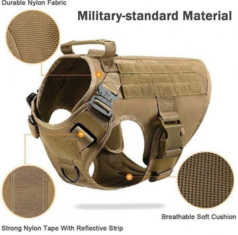 Szelki dla psa w stylu militarnym rozmiar S
