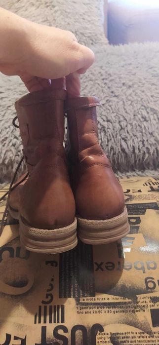 Bota em pele Mulher