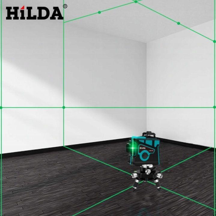 Hilda Poziomica 3d 12 Linii Laser Krzyżowy Samopoziomujący Niwelator 2