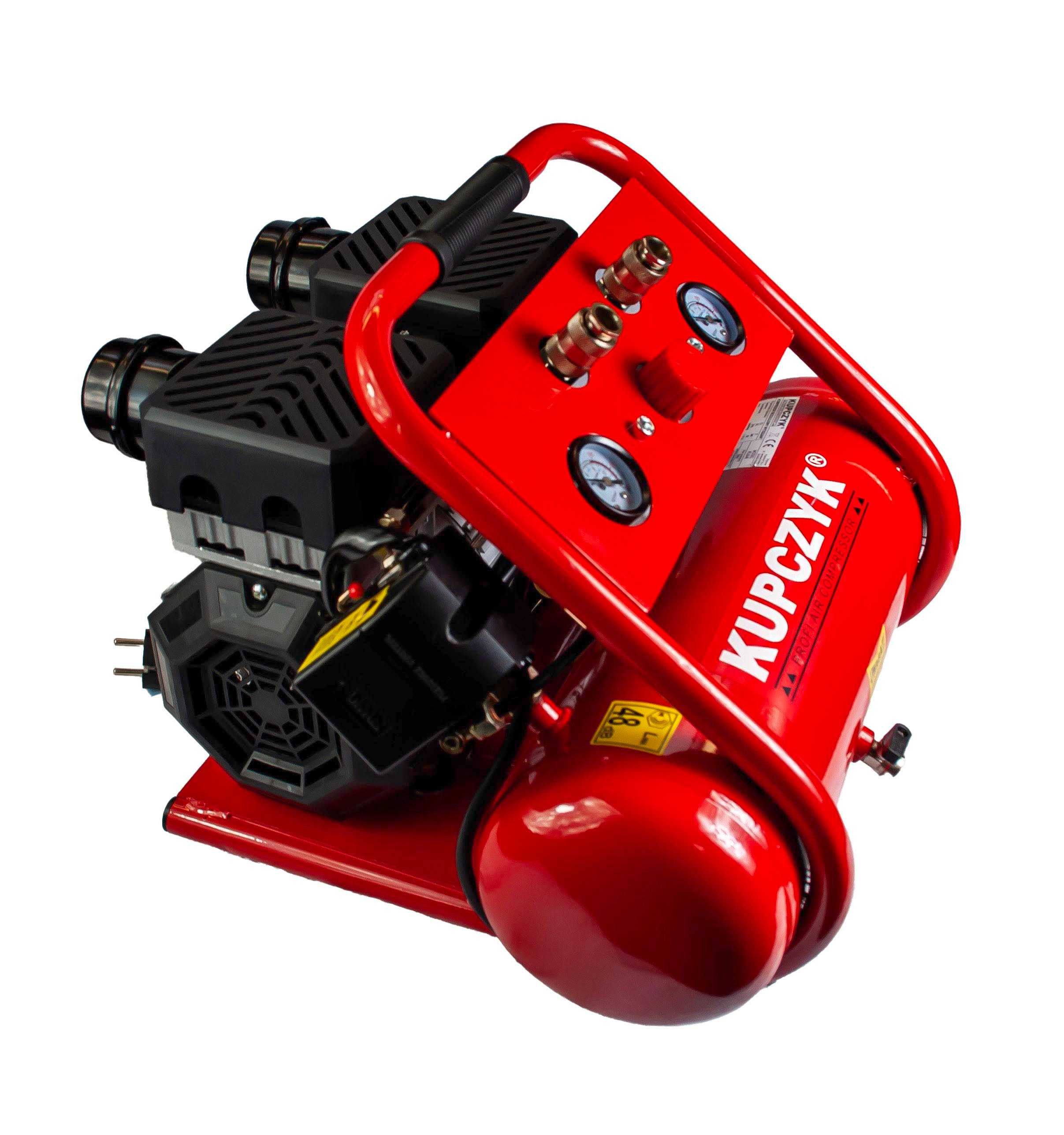 Kompresor bezolejowy wyciszony 6L FLO-6  1,1 KW 167 l/min Kupczyk