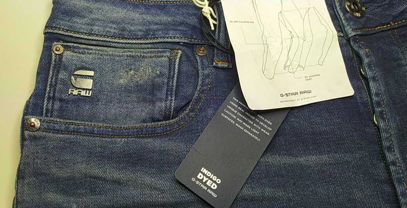 Męskie Jeansy G-STAR RAW ARC 3D SLIM Worker Blue Faded 27W 32L