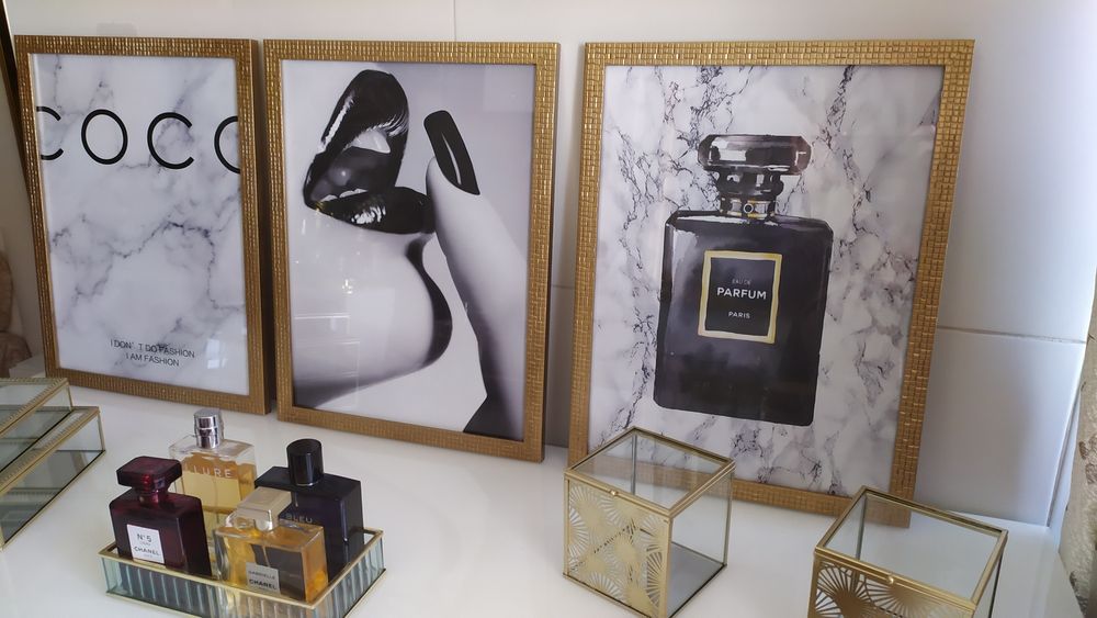 NOVO: conjunto de 3 molduras com 3 telas