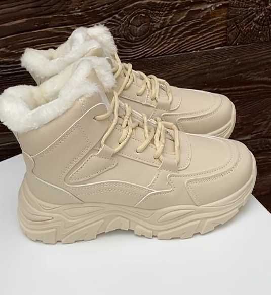 Ботинки Зима под широкую ногу три цвета теплые и удобные