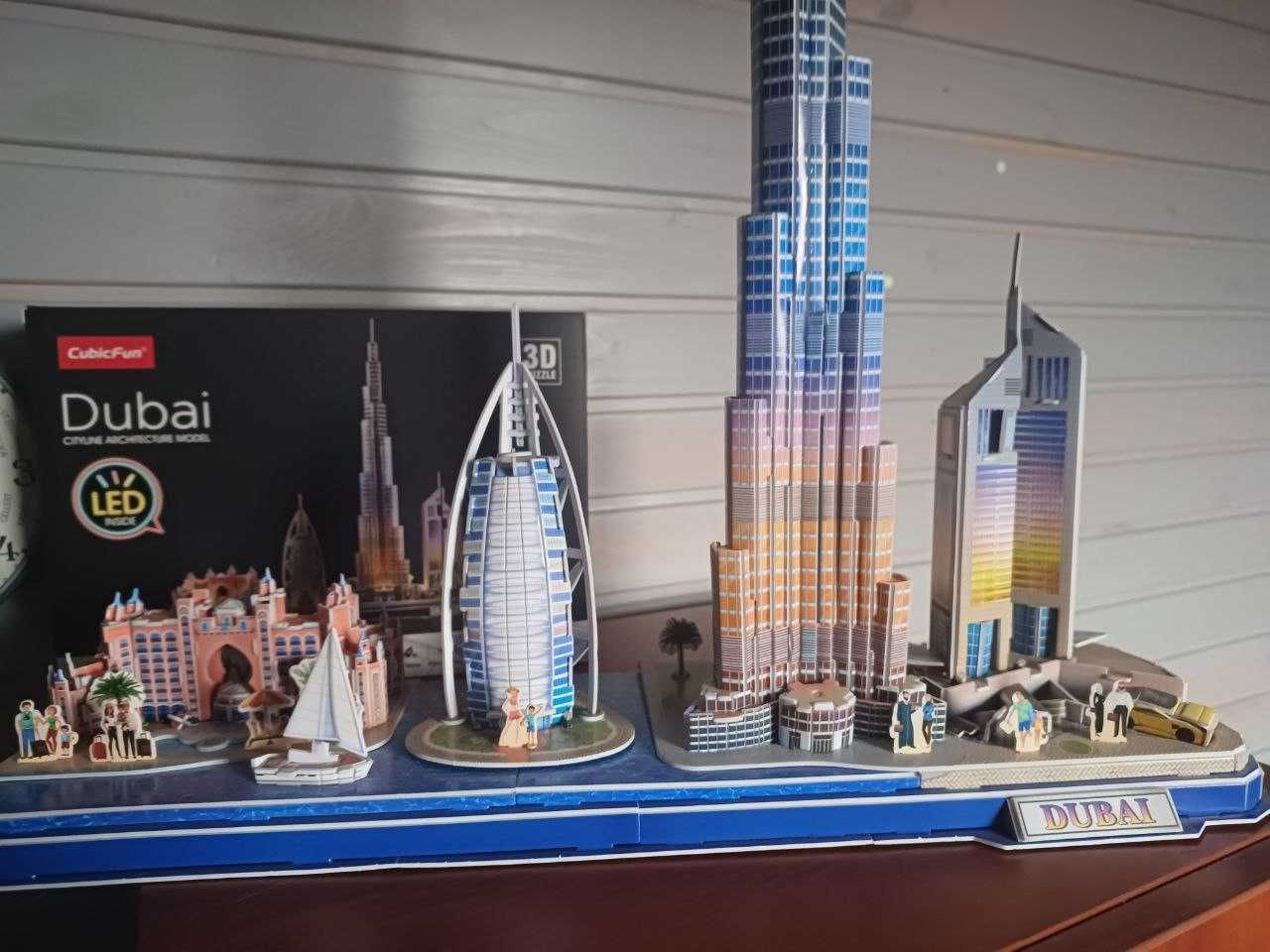3D пазл Дубай з led підсвіткой великий