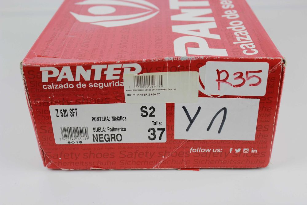 R35 obuwie robocze buty BHP biuro ochrona półbuty rozm. 37