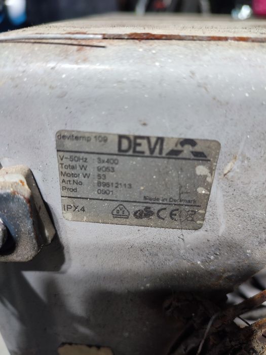 Nagrzewnica przemysłowa, elektryczna 9kw Devitemp 109