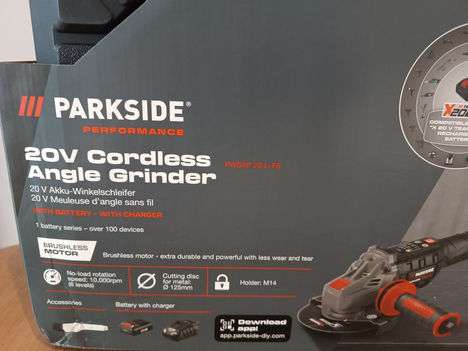 Szlifierka Parkside PWSAP 20-Li F6