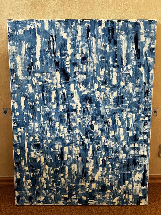 Картина абстракція синя