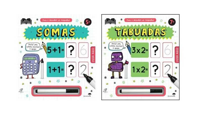 Puxa e Descobre as Respostas - Tabuadas / Somas