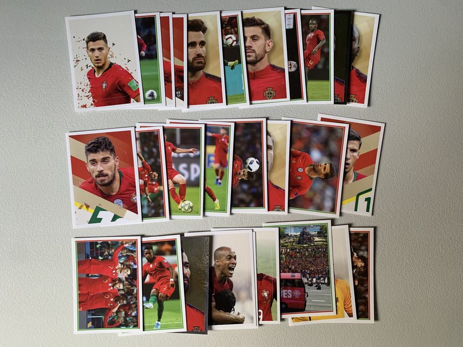 28 Cromos de Futebol 'Fome de Vencer' [números na descrição]