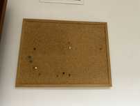 Placard quadro de cortica para afixar