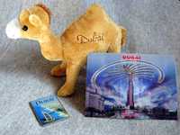 Сувениры из Дубая - плюшевый верблюд, магнит, стерео-открытка Dubai