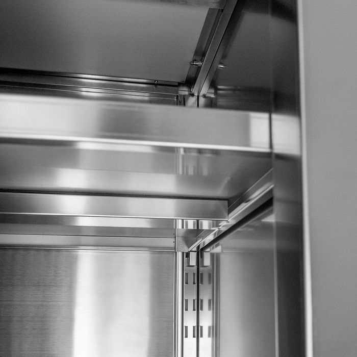 Stół gastronomiczny centralny przelotowy z szafką Mega-M 120x70x85 cm