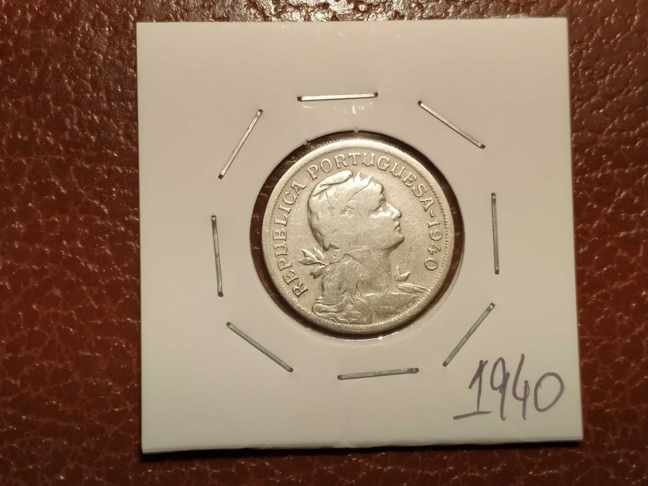 955 moeda de 50 centavos de 1940 em alpaca