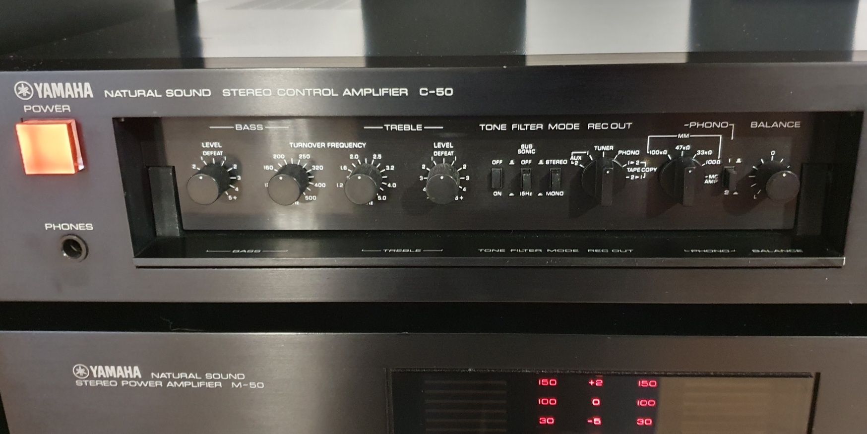 YAMAHA C-50 + M-50 Końcówka mocy + Przedwzmacniacz - bardzo dobry stan