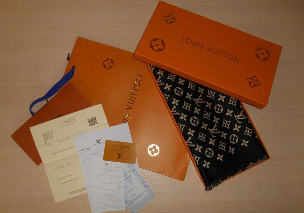 Louis Vuitton, Szal Szalik apaszka damski, Francja nowa 45-33