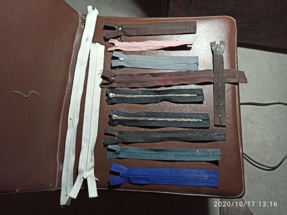 Молнии для одежды и т.д., эпохи СССР, 12шт.