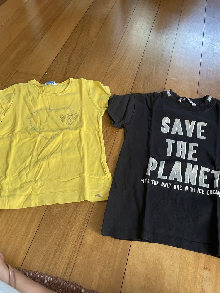 Tshirts menina tamanho 7 anos
