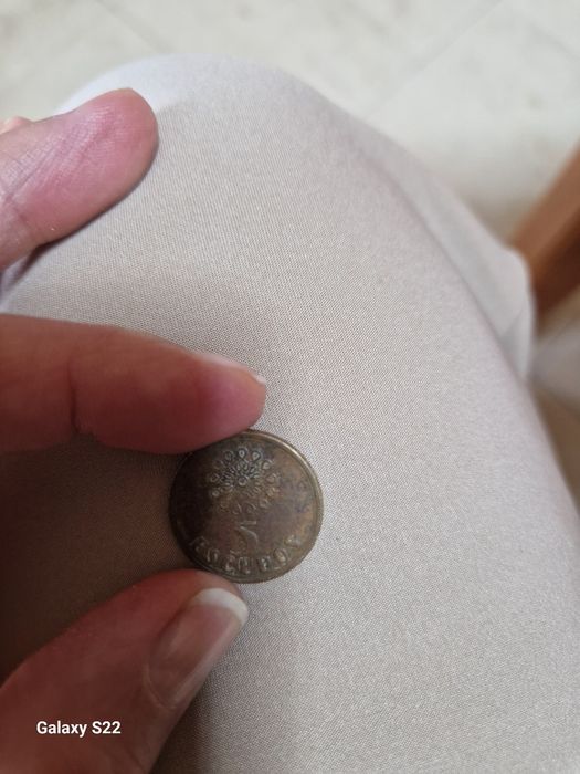 Moeda antiga 5 escudos 1995