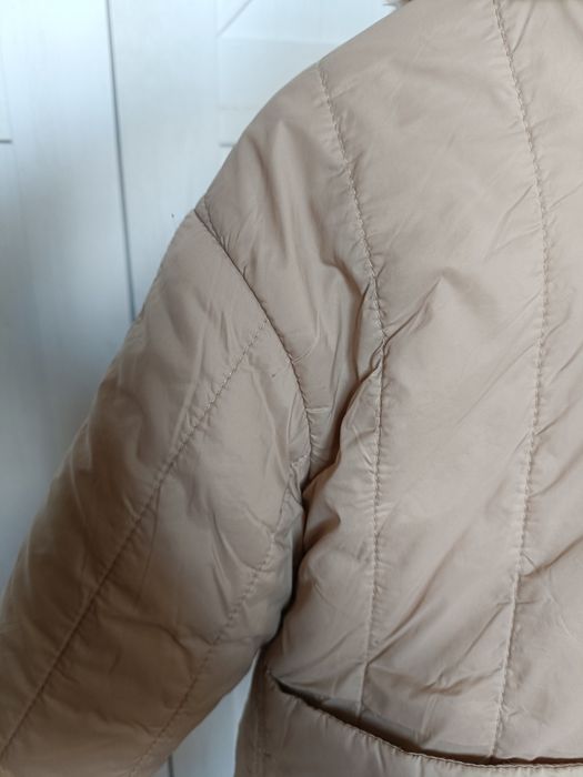 Futerko kurteczka 2w1 Zara 104 beżowa  zamek kaptur
