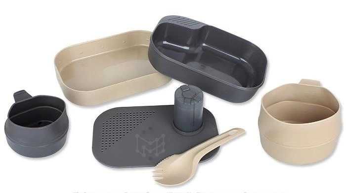 Набір компактний посуд Camp-A-Box складний посуд, військовий посуд