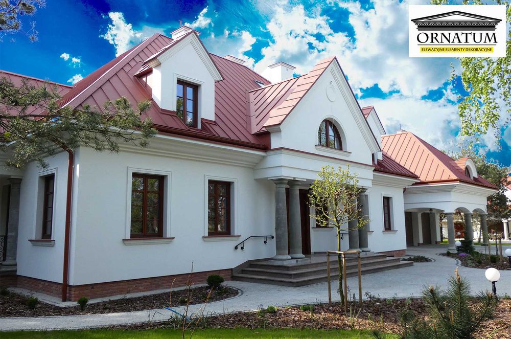 Sztukateria elewacyjna, gzymsy, listwy, zdobienia =PRODUCENT=