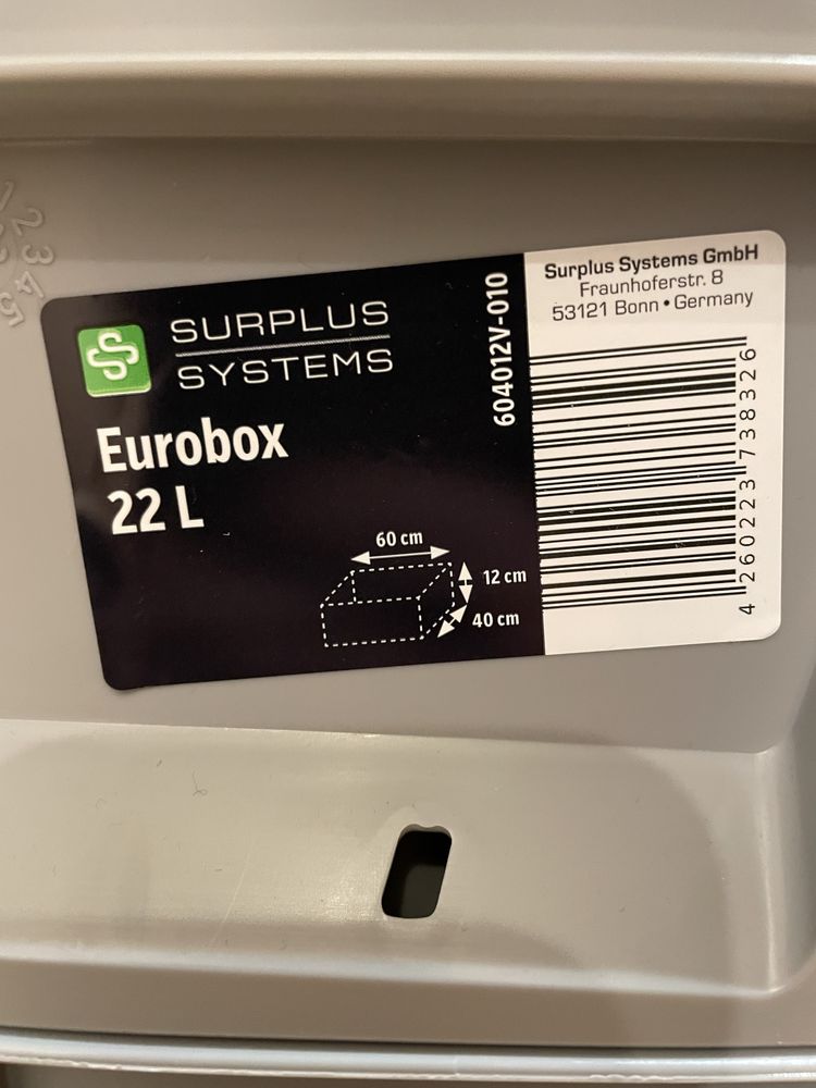 Pojemiki EUROBOKS 5 szt. (Nieuzywane)