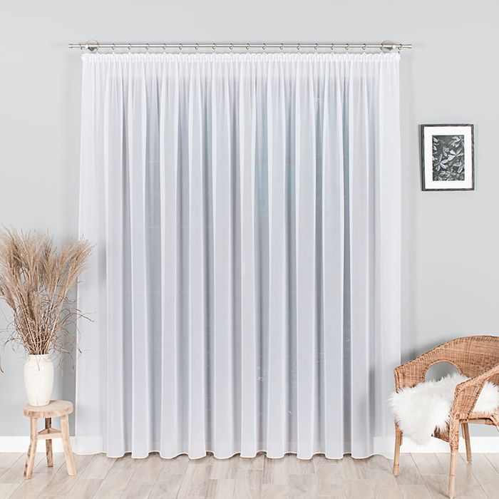 Firanka Żorżeta z Ołowianką 031671 ( 300 cm ) - Biała
