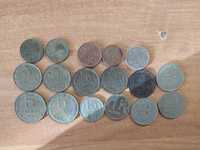 Советские монеты/евро-центы/тенге