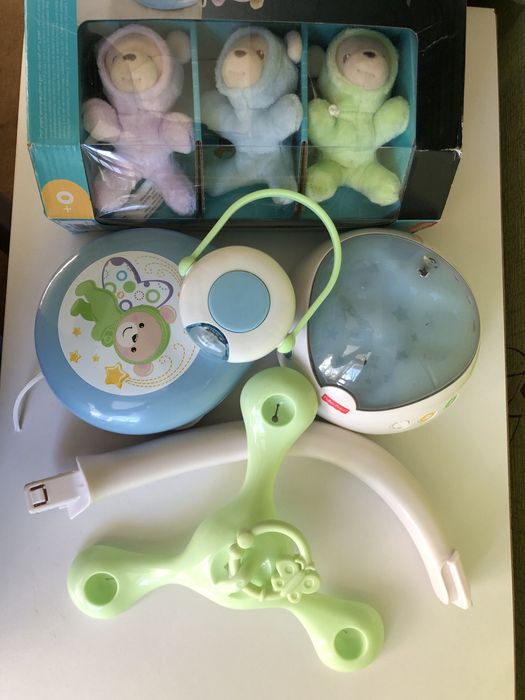 Музичний мобіль на ліжечко 3 в 1 Fisher Price Мрії про метеликів