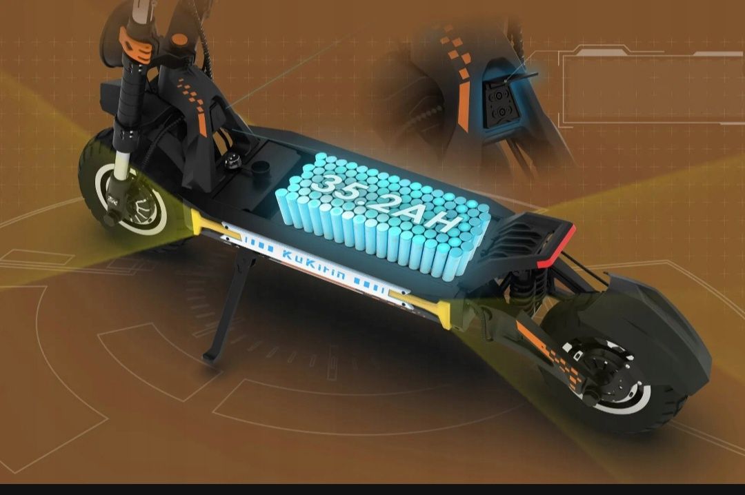 Elektryczny Kukirin G4 Max| Podwójny Silnik O Mocy 1600 W | 86 Km / H