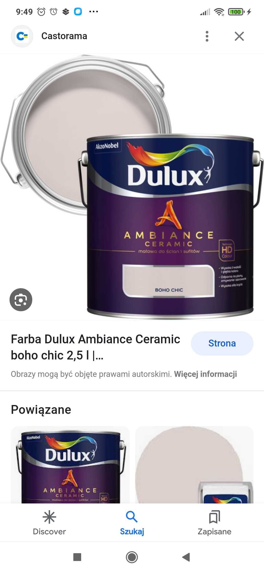 Farba ceramiczna Dulux  - Boho Chic/ pastelowy róż