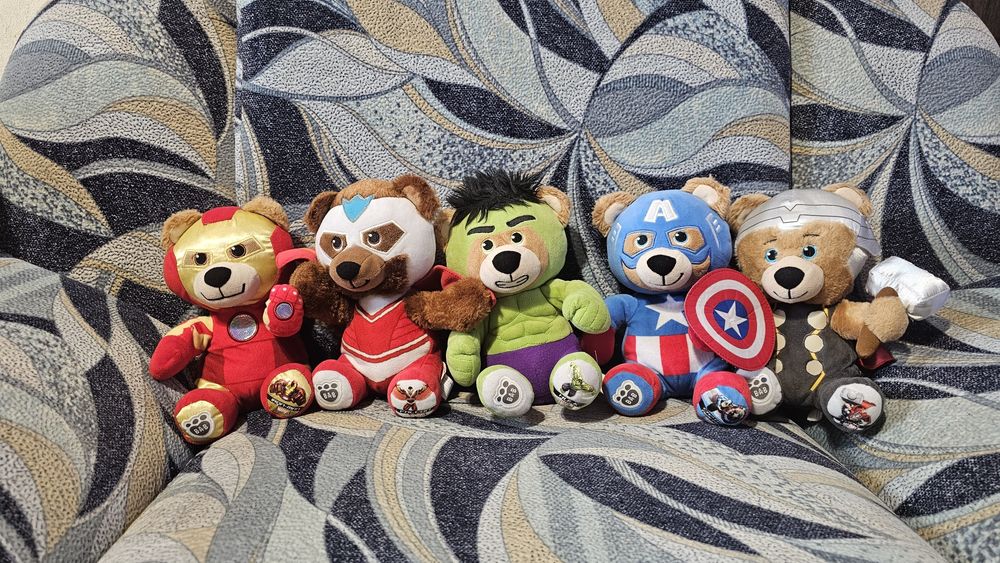 Мишки / Ведмедики Marvel Hulk,Iron man,Tor