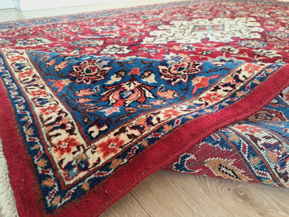 Cudny Irański Kashan ręcznie tkany wełniany dywan 301x201cm nr 1531
