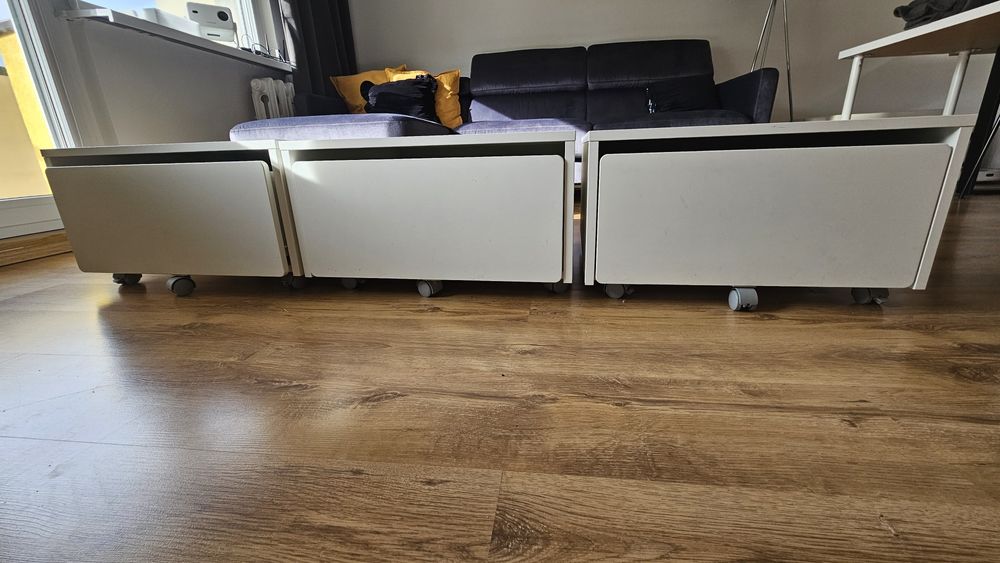Szafki z szufladą pod łóżko Ikea SLÄKT