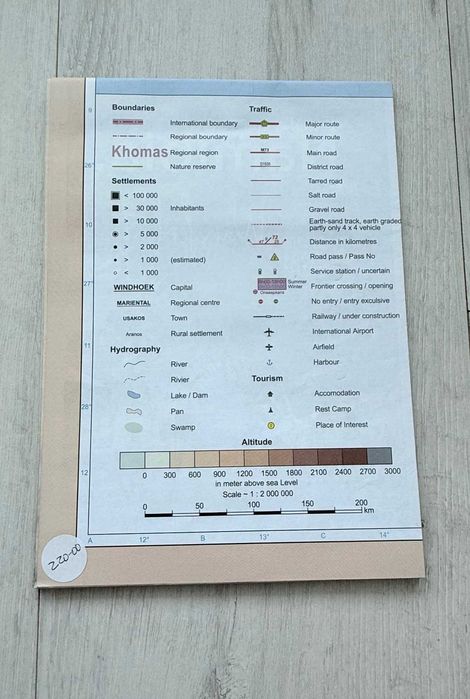 NOWA mapa Namibia Botswana 2025 rok hotele camps atrakcje