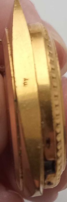 Корпус Аu позолота от часы - кулон Заря СССР