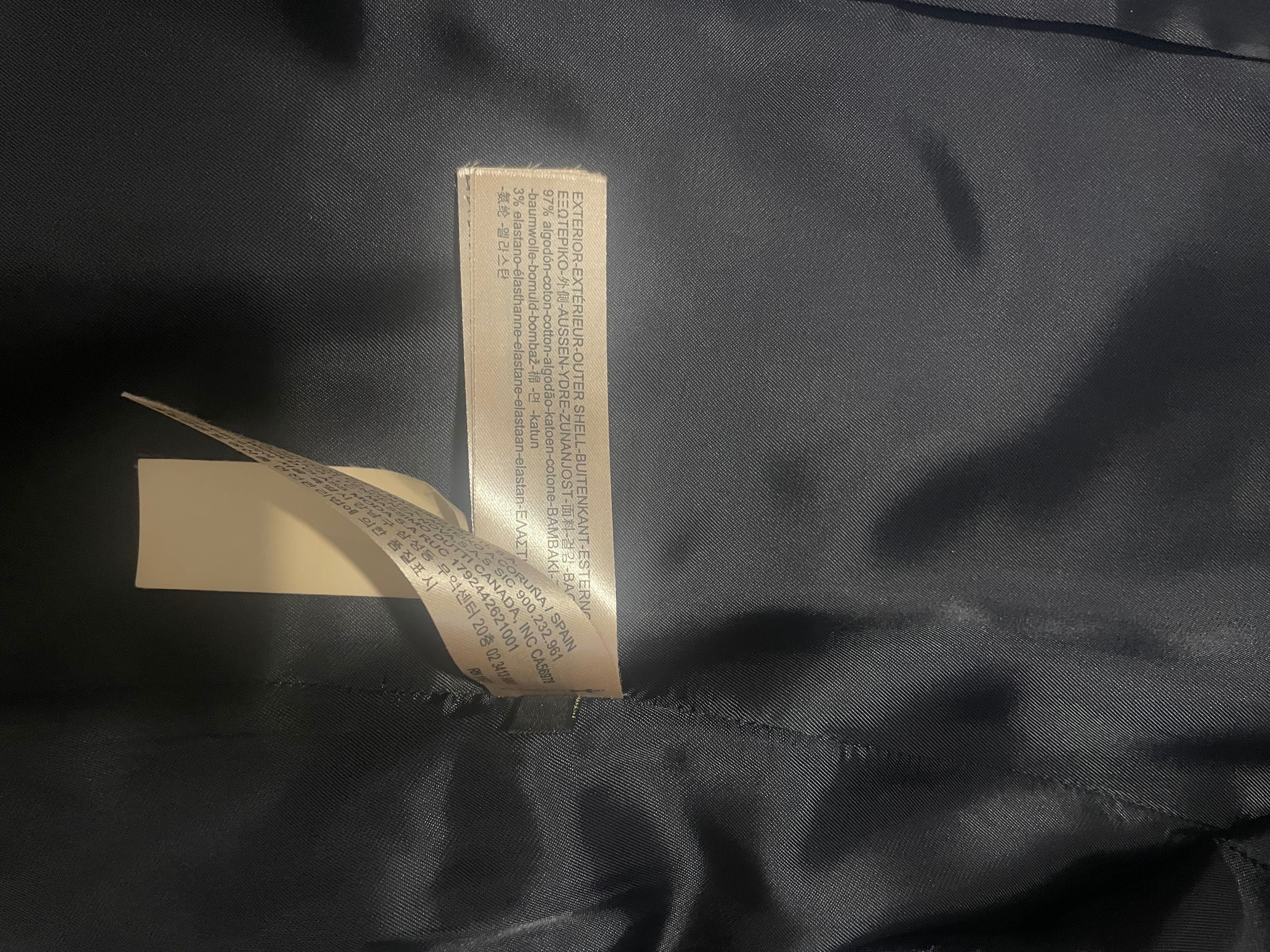 Massimo Dutti Płaszcz TRENCZ granatowy  XS
