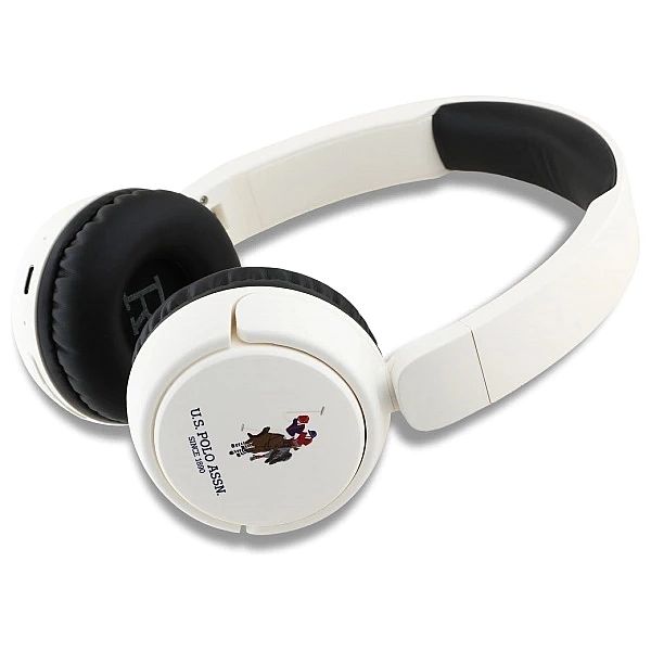 Słuchawki nauszne Bluetooth US Polo DH Color Logo - białe