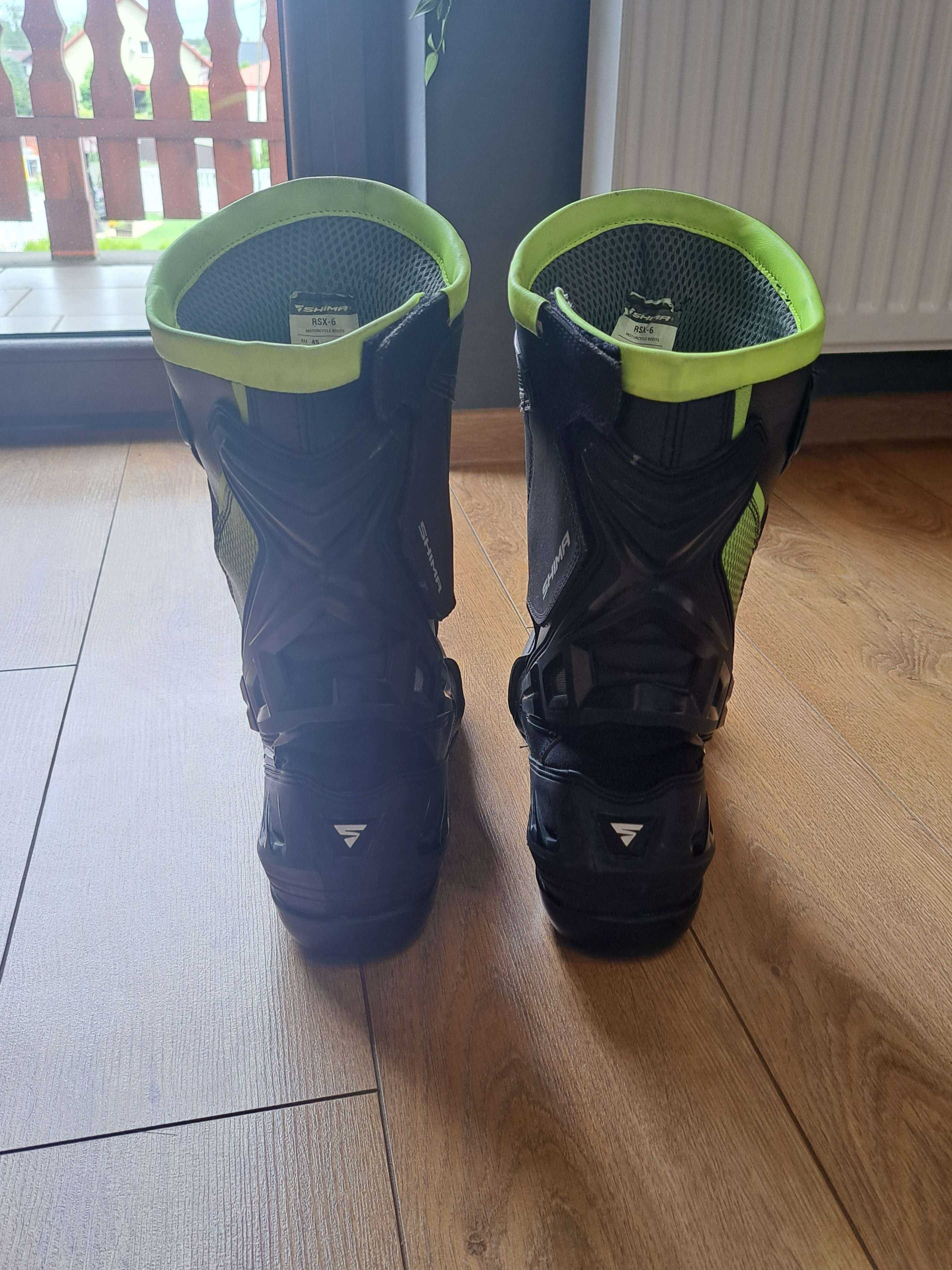 Buty motocyklowe SHIMA RSX-6 Yellow Fluo rozmiar 45
