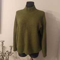 Zielony sweter Christian Berg półgolf rozmiar 42