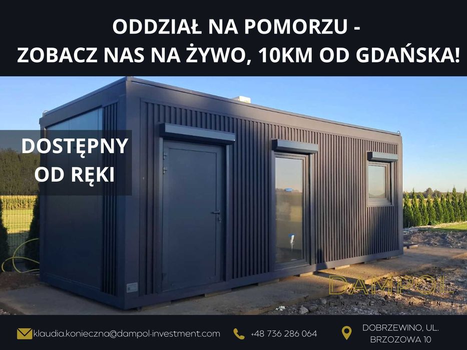 Domek 21m2/ modułowy, całoroczny, letniskowy, mobilny, biuro